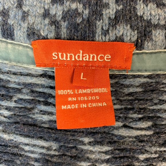 Sundance Copenhagen Wool Fair Isle Coat Size Large - Picture 8 of 8